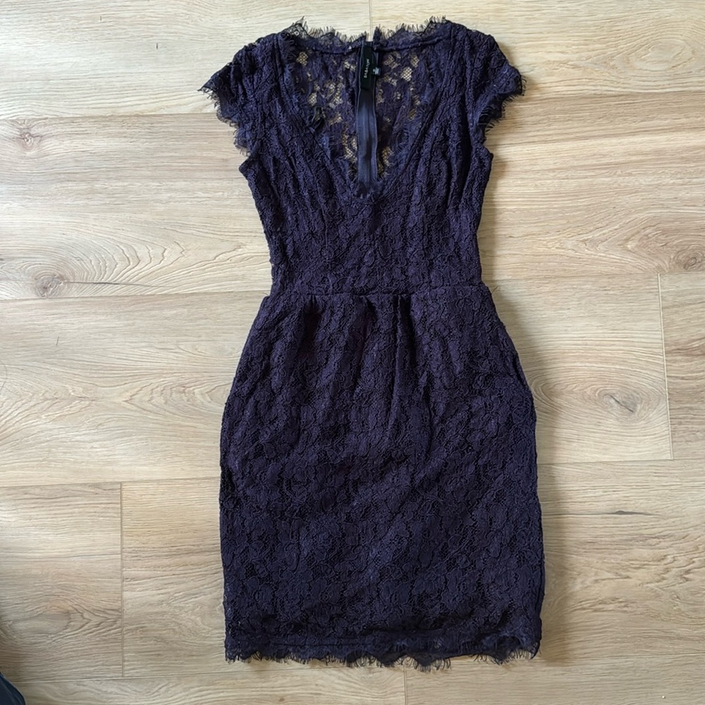 Babaton Lace Purple Dress
